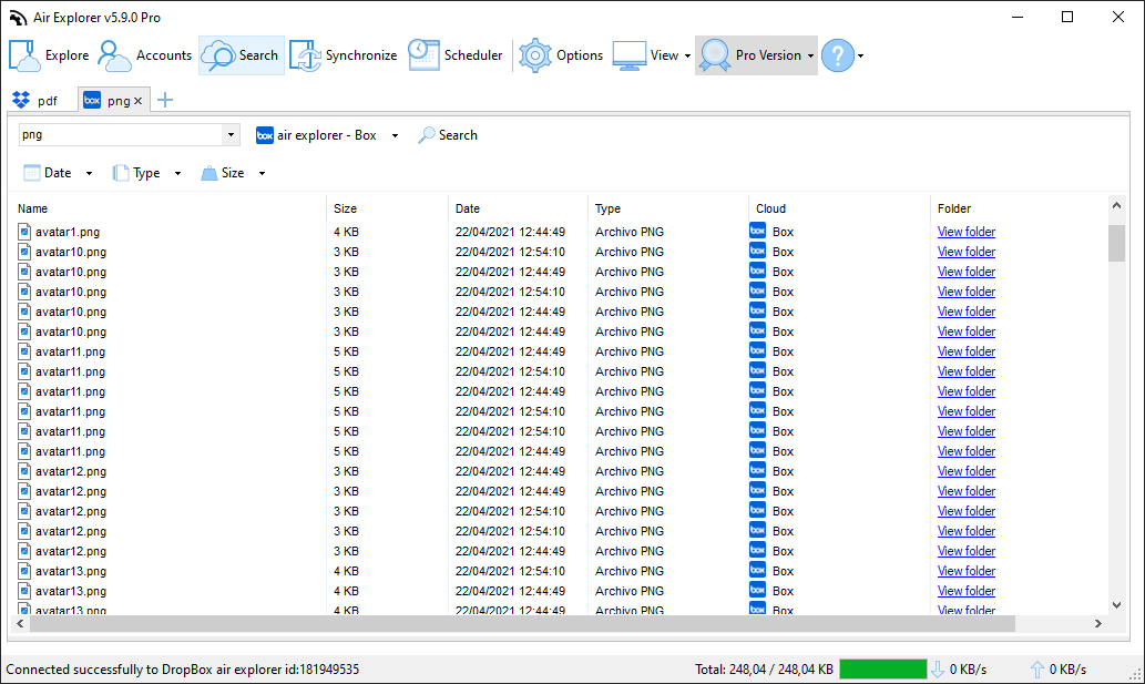 Air Explorer 多標籤搜索
